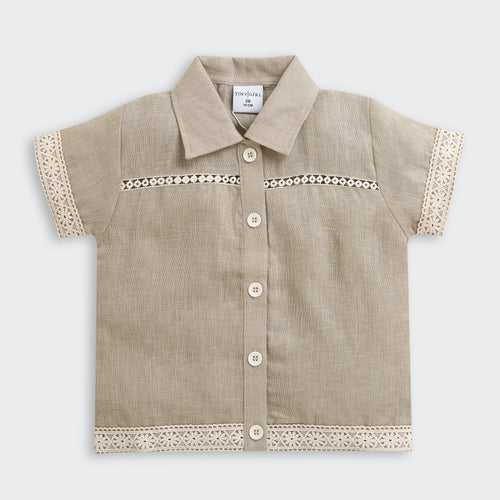 Fawn Linen Co-Ord Set 3132
