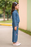 Denim Bloom Co-Ord Set 3214