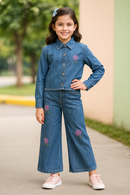 Denim Bloom Co-Ord Set 3214