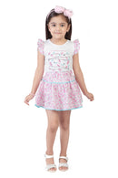 Tiny Girl Pink Floral Tier Dress