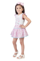 Tiny Girl Pink Floral Tier Dress