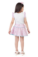 Tiny Girl Pink Floral Tier Dress