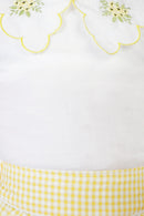Tiny Girl Yellow Polka Sleeveless Frock