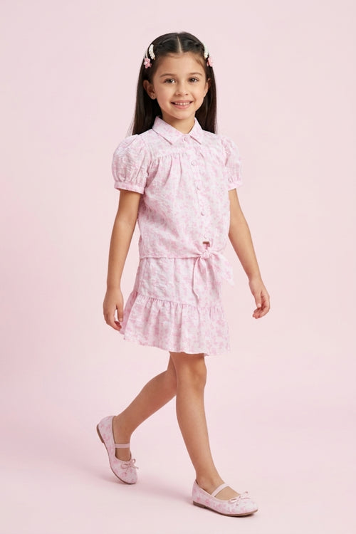 Pink Floral Co-Ord Set with Inner Cami SET2023