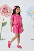 Hot Pink Utility Co-Ord Set 2028
