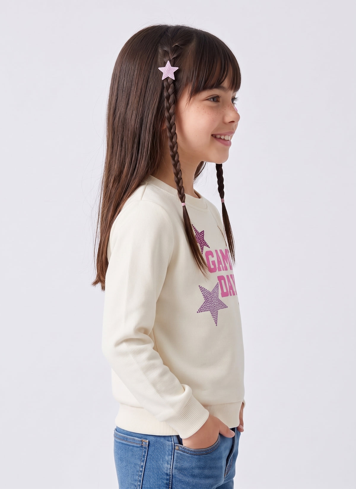 Off White Game Day Star Print Sweatshirt SS1061