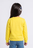 Yellow Hello Winter Graphic Sweatshirt SS1113
