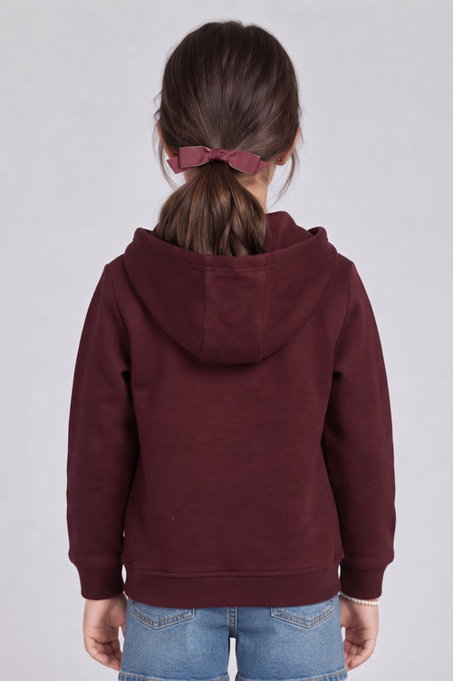 Brown Patchwork Zip-Up Hoodie SS1135