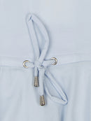 Light Blue Peplum Top with Ruffle Sleeves for Girls