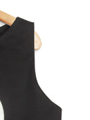 Tiny Girl Sleeveless Unicorn Print Top - Black