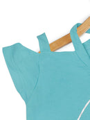 Tiny Girl Cap Sleeves Bella Printed Top - Green