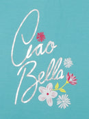 Tiny Girl Cap Sleeves Bella Printed Top - Green