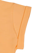 Tiny Girl Peach Hello Print Tie-Up Top