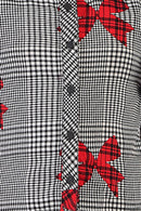 Tiny Girl Floral Ruffle Sleeve Top with Red Pants Set