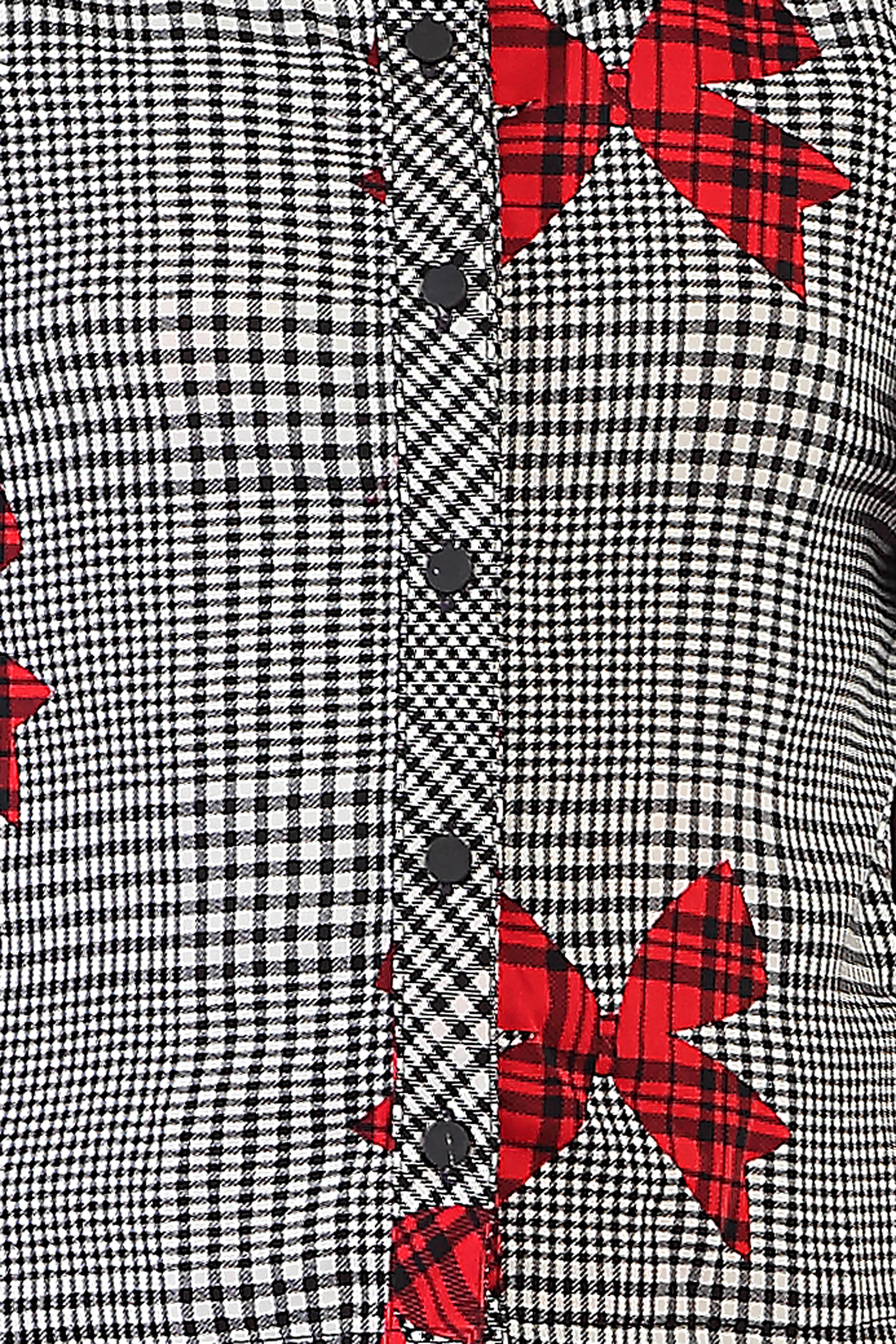 Tiny Girl Floral Ruffle Sleeve Top with Red Pants Set