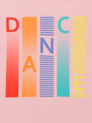 Tiny Girl Graphic Front Tie Crop Top – Pink