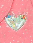 Girls Pink One-Shoulder Casual Top