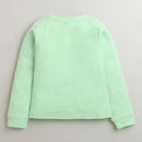 Mint Green "HELLO" Graphic Sweatshirt