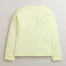 Pastel Yellow "HELLO" Winter Sweatshirt