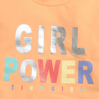 Girl Power Peach Full Sleeve Top