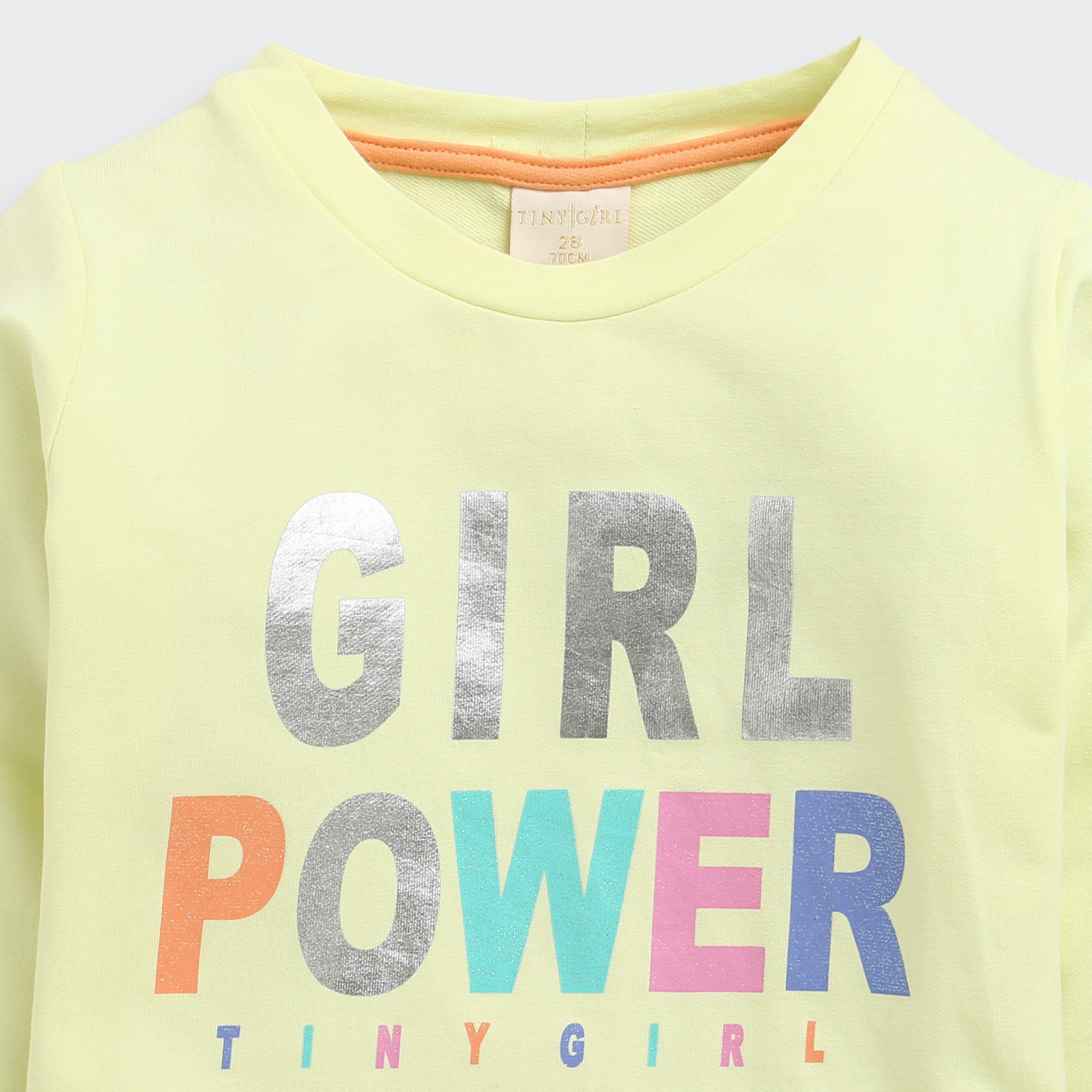 Girl Power Yellow Full Sleeve Top