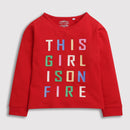 This Girl Is On Fire Red Top