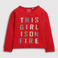 This Girl Is On Fire Red Top