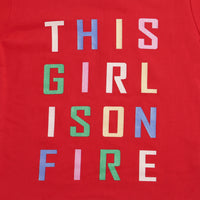 This Girl Is On Fire Red Top