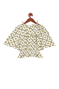 Floral Puff Sleeve Crop Top