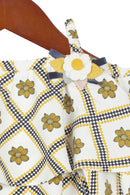 Floral Puff Sleeve Crop Top