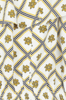 Floral Puff Sleeve Crop Top