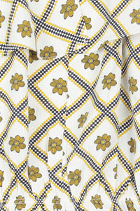 Floral Puff Sleeve Crop Top