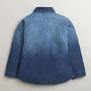 Dark Blue Denim Ombre Shirt