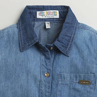 Dark Blue Denim Ombre Shirt