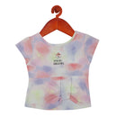 Pastel Tie-Dye Casual Top for Girls