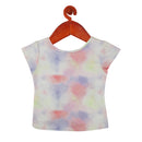 Pastel Tie-Dye Casual Top for Girls