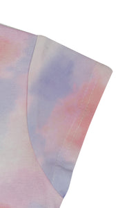 Pastel Tie-Dye Casual Top for Girls