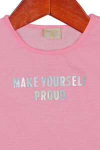 Pink Puff Sleeve Crop Top for Girls