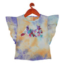 Girls Denim Zip Front Crop Top