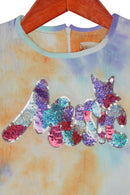 Girls Denim Zip Front Crop Top