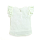 Mint Green YAY Printed Ruffle Sleeve Top