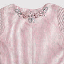 Tressel Peach Printed Knit Top for Girls – Everyday Comfort Wear