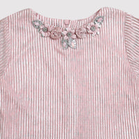 Tressel Peach Printed Knit Top for Girls – Everyday Comfort Wear