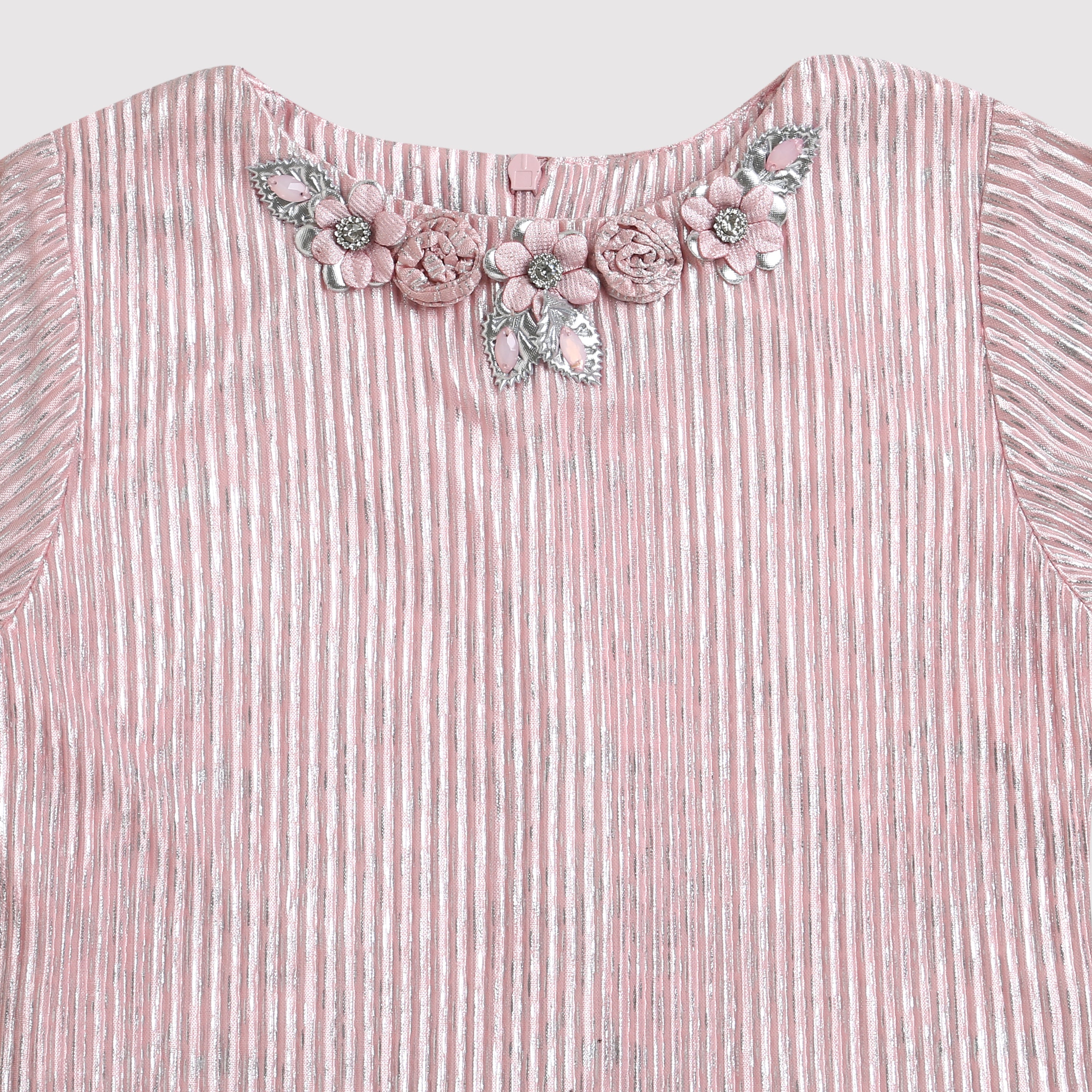 Tressel Peach Printed Knit Top for Girls – Everyday Comfort Wear