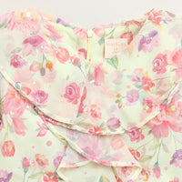 Tiny Girl Yellow Floral Layered Top – Cute Kids Top