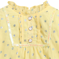 Tiny Girl Yellow Floral Long Sleeve Top – Lightweight Kidswear