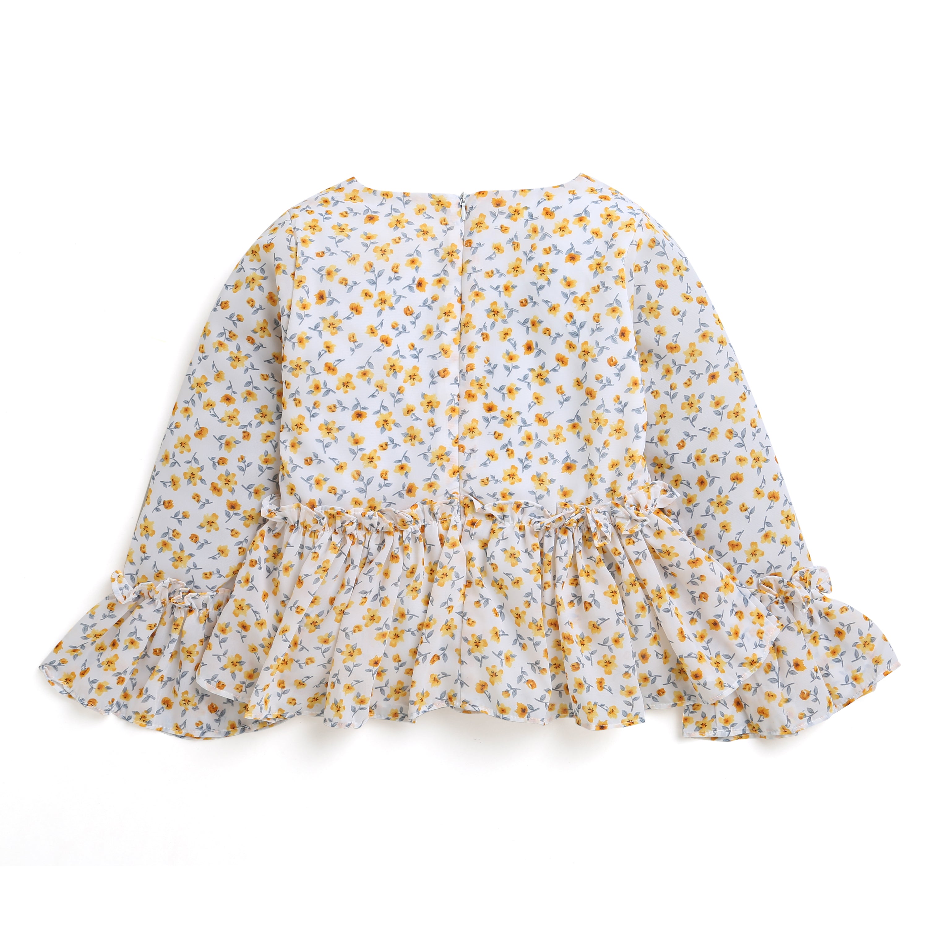 Tressel Floral Peplum Top for Girls – Casual & Party Wear