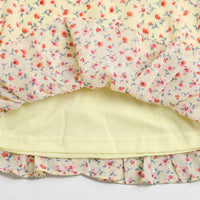 Tressel Yellow Floral Peplum Top for Girls – Trendy Kidswear