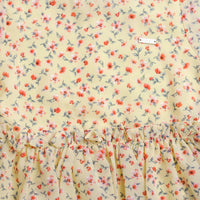 Tressel Yellow Floral Peplum Top for Girls – Trendy Kidswear