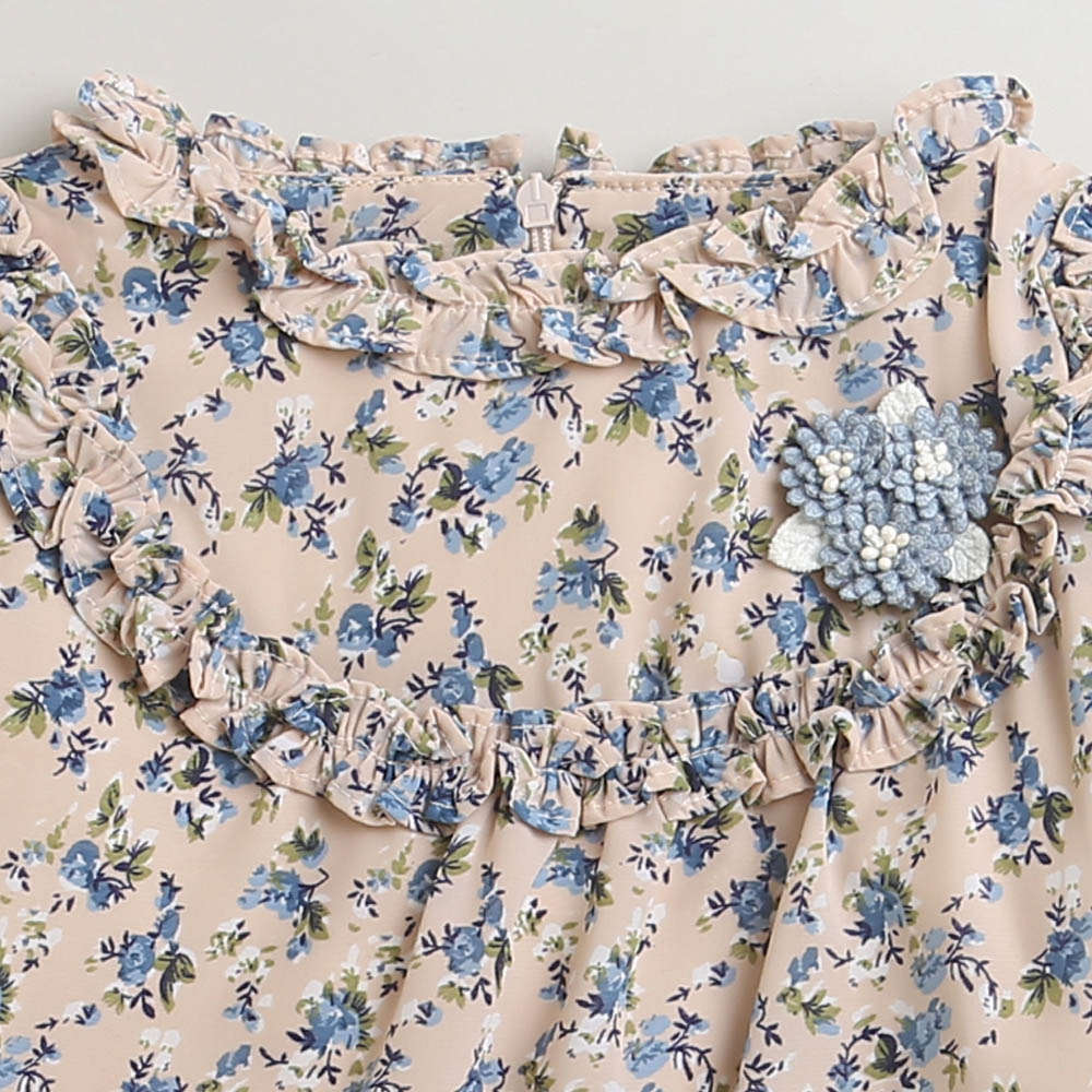 Tressel Floral Printed Jacket for Girls – Lightweight Layer